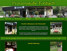 Tablet Screenshot of prinzenstube.com